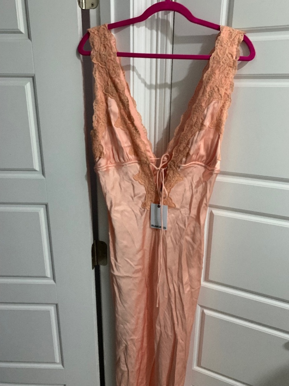 Satin maxi dress